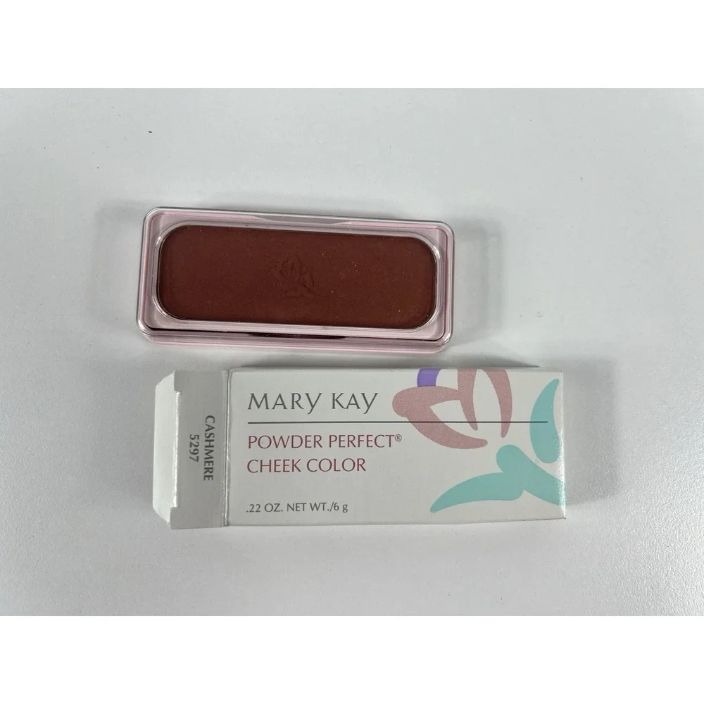 VTG MARY KAY Powder Perfect Cheek Color .22oz - Cashmere 5297 - NOS Blush